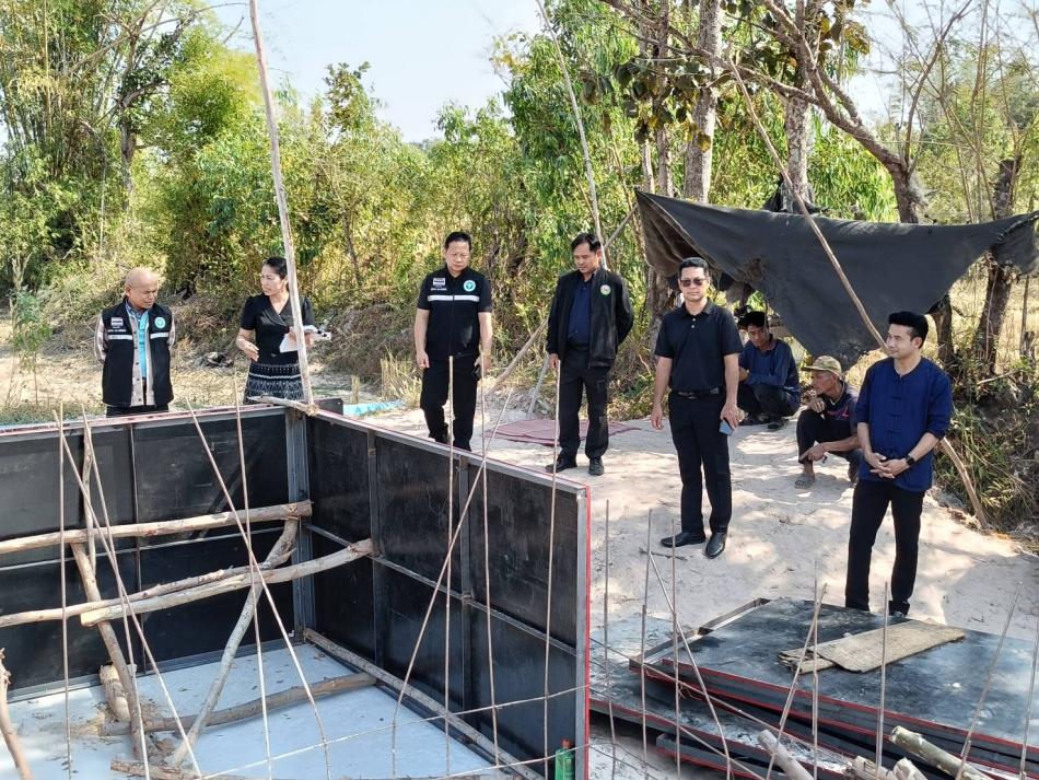 ให้การต้อนรับ นายยงยุทธ สุพล รองนายแพทย์สาธารณสุขจังหวัดอำนาจเจริญ และเจ้าหน้าที่กลุ่มอนามัยสิ่งแวดล้อมและอาชีวอนามัย ในการลงพื้นที่องค์การบริหารส่วนตำบลโนนงาม เพื่อตรวจเยี่ยม ติดตาม และให้คำแนะนำ การดำเนินการก่อสร้างระบบบำบัดสิ่งปฏิกูล (บ่อทรายกรอง ขนาดเล็ก) 